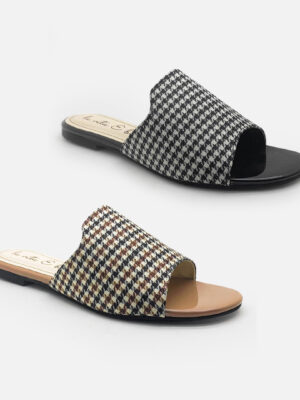 la vita e bella mila sandal flat slide wanita model slip on teplek [lp515]