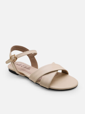 la vita e bella sunny ankle strap sandal flat teplek wanita vegan leather [lp500]