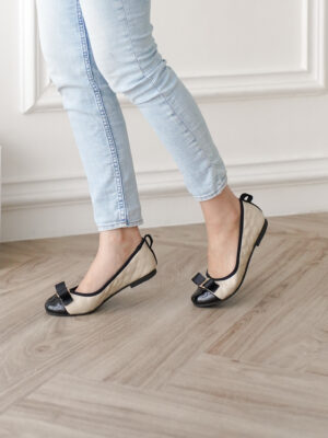 la vita e bella freya foldable sepatu ballerina flat shoes lipat wanita dengan pita [lv 9107]