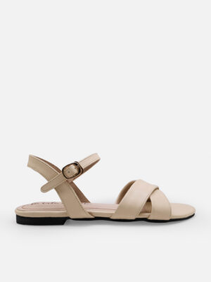 la vita e bella sunny ankle strap sandal flat teplek wanita vegan leather [lp500]