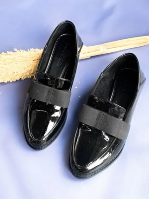 la vita e bella penelope sepatu loafer wanita foldable back model slip on [lv 1270] black