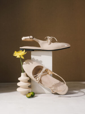 la vita e bella jodie mary jane sandal flat wanita teplek women slingback shoes [lv 5902]