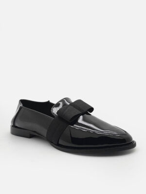 la vita e bella penelope sepatu loafer wanita foldable back model slip on [lv 1270] black