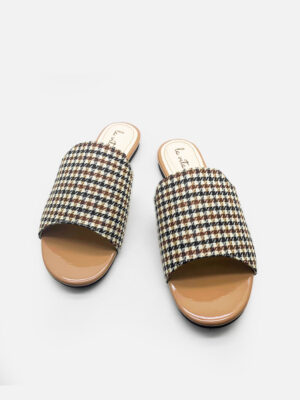 la vita e bella mila sandal flat slide wanita model slip on teplek [lp515]