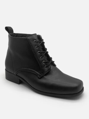 la vita e bella ankle boots wanita lace up kasual [lq 8901] black