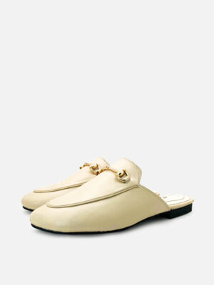 la vita e bella berlin sandal selop mules wanita model slip bahan kulit vegan [lv6501]