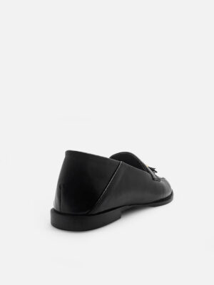 la vita e bella eloise sepatu slip on wanita foldable back with tassel [lv1272] black