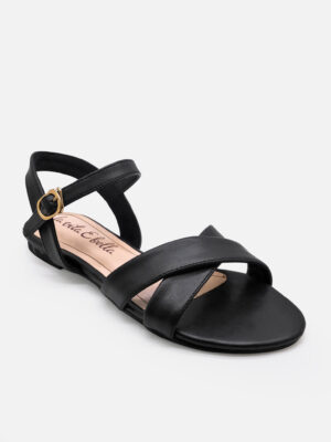 la vita e bella sunny ankle strap sandal flat teplek wanita vegan leather [lp500]