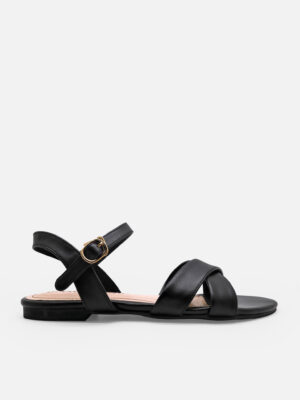 la vita e bella sunny ankle strap sandal flat teplek wanita vegan leather [lp500]