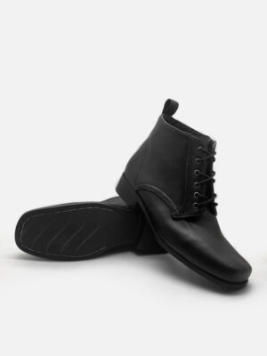 la vita e bella ankle boots wanita lace up kasual [lq 8901] black