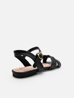 la vita e bella sunny ankle strap sandal flat teplek wanita vegan leather [lp500]