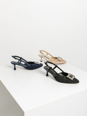 la vita e bella exclusive collection amora sandal kitten heels slingback sepatu wanita [ls5001]
