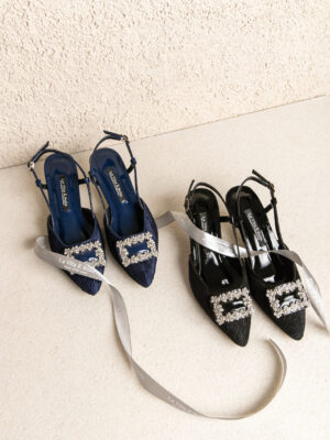 la vita e bella exclusive collection amora sandal kitten heels slingback sepatu wanita [ls5001]