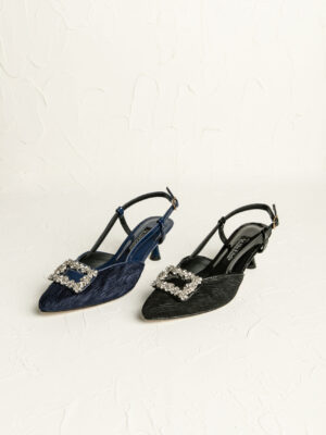 la vita e bella exclusive collection amora sandal kitten heels slingback sepatu wanita [ls5001]