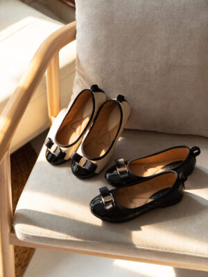 la vita e bella freya foldable sepatu ballerina flat shoes lipat wanita dengan pita [lv 9107]