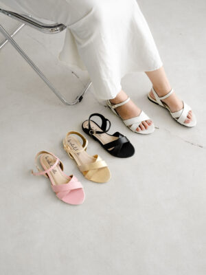 la vita e bella sunny ankle strap sandal flat teplek wanita vegan leather [lp500]