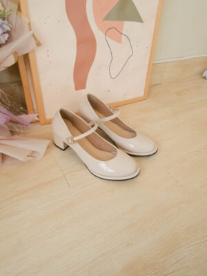la vita e bella daisy mary jane sepatu hak pumps wanita crystal buckle kantor formal [lv 2201]