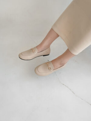 la vita e bella boston sepatu wanita loafer with metal buckle lv 6504