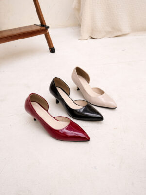 [new] la vita e bella lucia sepatu wanita stiletto women pumps pointed shoes glossy 5cm [lv 5506]