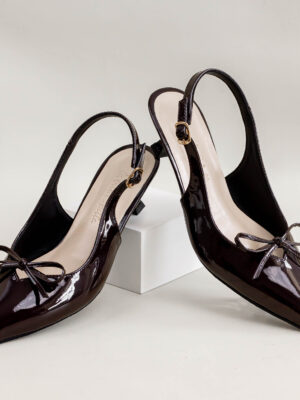 la vita e bella lily women slingback shoes hak 5 cm pointed kitten heels sandal wanita [lv 5504]