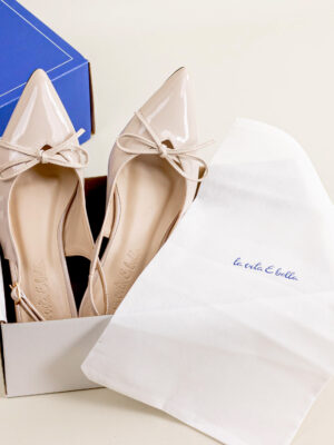 la vita e bella lily women slingback shoes hak 5 cm pointed kitten heels sandal wanita [lv 5504]