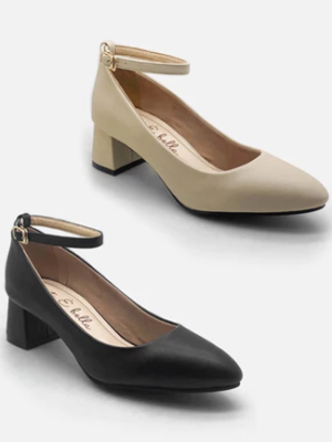 la vita e bella jane sepatu pumps block heels wanita strap tali [lv 8516]