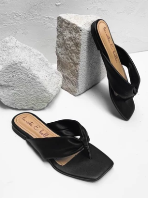 la vita e bella leia sandal flat teplek wanita model bow jepit flip flop casual santai [lx505]