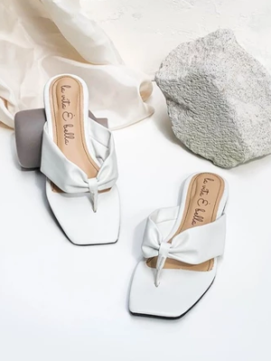 la vita e bella leia sandal flat teplek wanita model bow jepit flip flop casual santai [lx505]