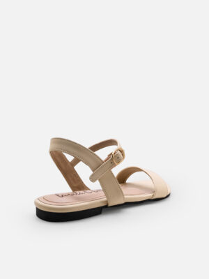 la vita e bella lucy ankle strap sandal flat teplek wanita dengan buckle [lp 502]