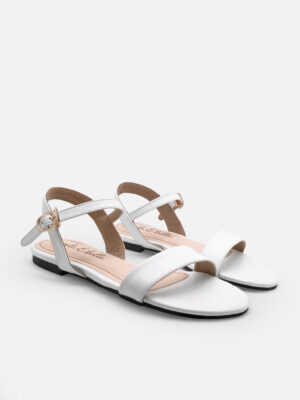 la vita e bella lucy ankle strap sandal flat teplek wanita dengan buckle [lp 502]