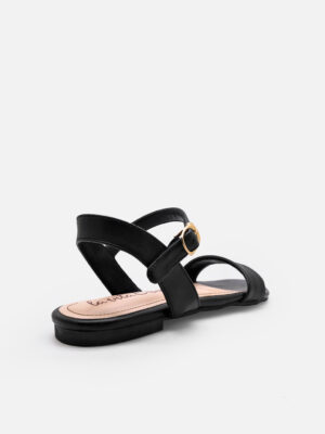 la vita e bella lucy ankle strap sandal flat teplek wanita dengan buckle [lp 502]