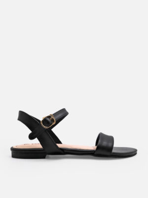 la vita e bella lucy ankle strap sandal flat teplek wanita dengan buckle [lp 502]