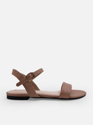 la vita e bella lucy ankle strap sandal flat teplek wanita dengan buckle [lp 502]