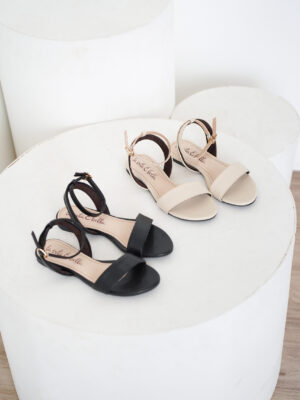 la vita e bella molly sandal flat teplek wanita model ankle strap bahan vegan leather [lp524]
