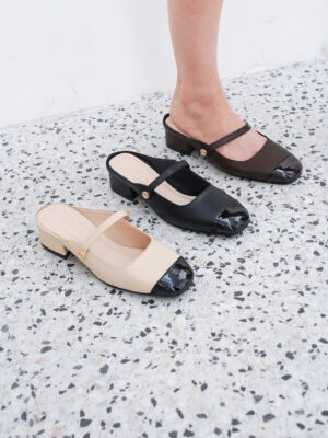 [new] la vita e bella sora women mules hak 3 cm sepatu sandal heels wanita selop mary jane [lv 3705]