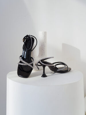 la vita e bella hailey sandal hak tali wanita dengan crystal ankle strap stiletto pesta kondangan [lv 1701]