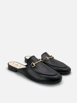 la vita e bella berlin sandal selop mules wanita model slip bahan kulit vegan [lv6501]