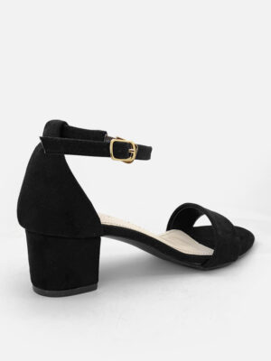 la vita e bella blanche ankle strap sandal block heels wanita model tali [lv2005]