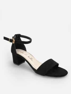 la vita e bella blanche ankle strap sandal block heels wanita model tali [lv2005]