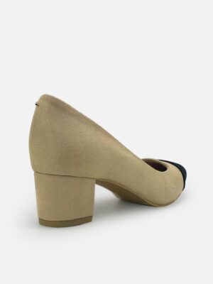 la vita e bella nadine pointed toe cap sepatu hak tahu wanita model pumps [lv8509] cream black