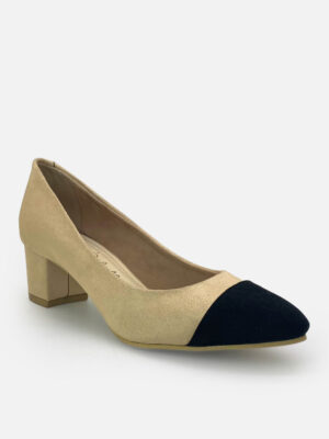 la vita e bella nadine pointed toe cap sepatu hak tahu wanita model pumps [lv8509] cream black